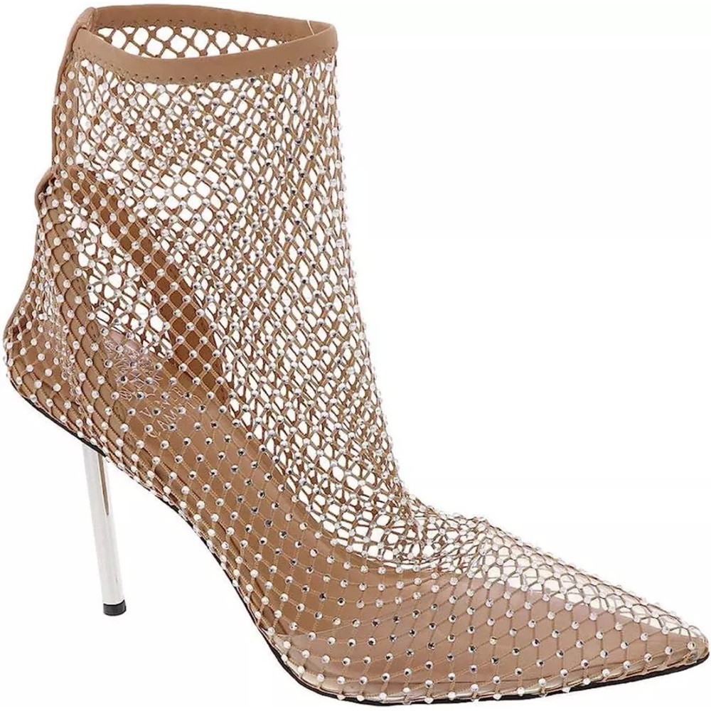 Vince Camuto Women's Kiskia Crystal Mesh Bootie Ankle Boot
